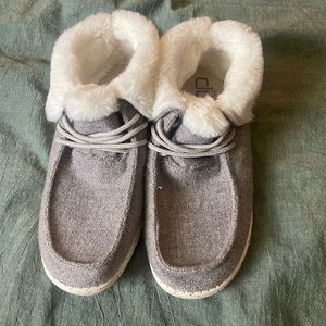 Womens HEYDUDE Faux-Fur Collection